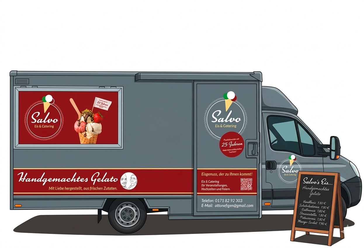 Salvos mobiler Eiswagen in Münster